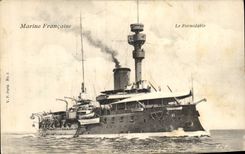 CPA Bateau de Guerre Le Formidable
