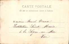 CPA Bateau de Guerre Arriere du Formidable Le President de la Republique Felix Faure et sa suite sur