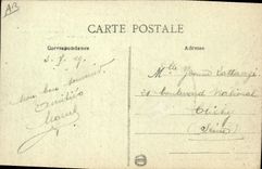 CPA Bateau de Guerre Saint Nazaire Aspect de la nouvelle entree du port au depart du Cuirasse France