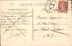 CPA Bateau de Guerre Le Francisque Contre torpilleur sortant du port