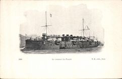 CPA Bateau de Guerre Le croiseur La Foudre