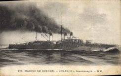 CPA Bateau de Guerre Frande Dreadnougth