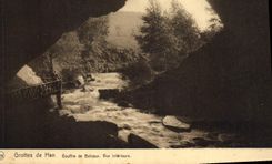 CPA Grotte Grottes de Han Gouffre de Belvaux Vue interieure