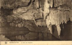 CPA Grotte Grottes de Han La salle des draperies