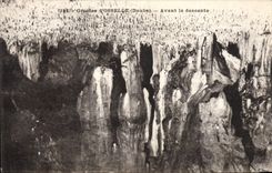 CPA Grotte Grottes d'Osselle Avant la descente