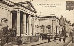 CPA Palais de Justice et la rue de la Bretonnerie Orleans