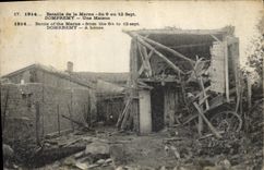 CPA Militaria Domrremy Une maison