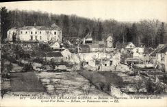 CPA Militaria Belleau Panorama Vue vers le chateau 