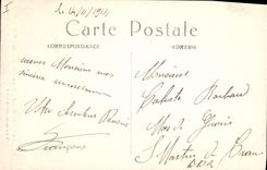 CPA Militaria Rue voisine de la cathedrale de Reims apres les bombardements
