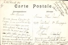 CPA Militaria Reims Rue du Ruisselet 