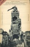 CPA Militaria Albert Le clocher de ND de Brebieres apres plusieurs bombardements par les Allemands