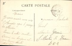 CPA Militaria Louvain L'Hotel de ville et la cathedrale bombardees
