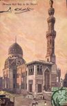 CPA Egypte Egypt Mosque Keit Bey in the desert 