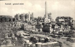 CPA Egypte Egypt Karnak General View 