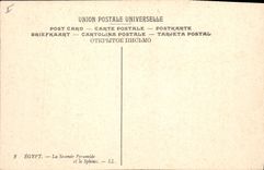 CPA Egypte Egypt Pyramid and Sphinx 