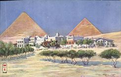 CPA Egypte Egypt Mena House Hotel Pyramides 