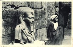 CPA Egypte Egypt Pharaon Comme deux freres 