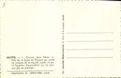 CPA Egypte Egypt Pharaon Comme deux freres 