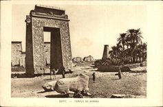 CPA Egypte Egypt Temple de Karnak 