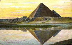 CPA Egypte Egypt Vue de la Pyramide de Cheops 