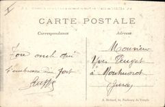 CPA Militaria Le pont de Soissons detruit par les Allemands