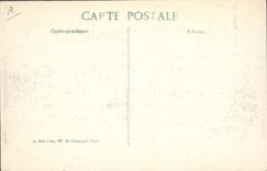 CPA Militaria Lagny Maison sur bateau coulee par un obus