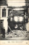 CPA Militaria Lille Maisons incendiees