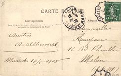 CPA Folklore Auvergne Presentation des dames La Bourree 