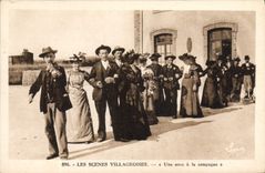 CPA Folklore Une noce a la campagne Mariage 