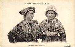 CPA Folklore Auvergne Paysannes Auvergnates 