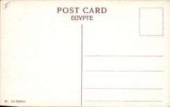 CPA Egypte Egypt Sphinx 