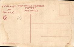 CPA Egypte Egypt Cairo Sphinx and Pyramides 