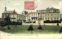 CPA Rennes La Prefecture et le jardin de la Motte