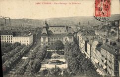 CPA Prefecture Place Marengo Saint Etienne