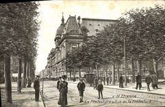 CPA Prefecture et rue de la Prefecture St Etienne