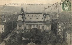 CPA Prefecture prise de l'hotel de ville Saint Etienne 