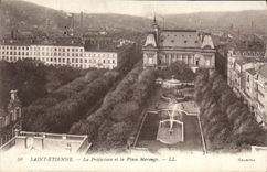 CPA Saint Etienne La Prefecture et la Place Marengo