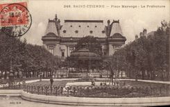 CPA Prefecture Place Marengo Saint Etienne