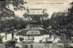 CPA Prefecture Place Marengo Saint Etienne Automobile