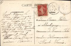 CPA Prefecture Place Marengo Saint Etienne Automobile