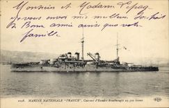 CPA Bateau de guerre France Cuirasse d'escadre Dreadnought