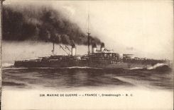 CPA Bateau de guerre France Dreadnought