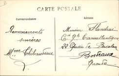 CPA Bateau de guerre Saint Nazaire Aspect de la nouvelle entree du port au depart du cuirasse France