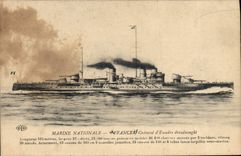 CPA Bateau de guerre France Cuirasse d'escadre Dreadnought