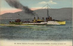 CPA Bateau de guerre Francis Garnier Torpilleur de haute mer