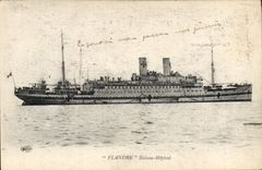 CPA Bateau de guerre Flandre Bateau Hopital
