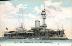 CPA Bateau de guerre Le Formidable Cuirasse a tourelles