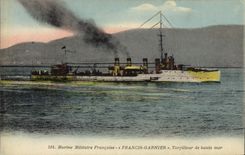 CPA Bateau de guerre Francis Garnier Torpilleur de haute mer