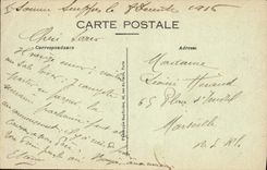 CPA Militaria En Champagne Suippes L'eglise et la route de Souain