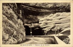 CPA Grotte Grottes Le Mas d'Azil Entree de la grotte